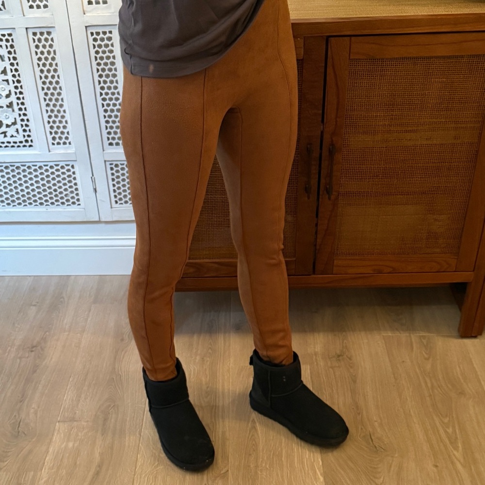 SPANX faux suede leggings/pants size s